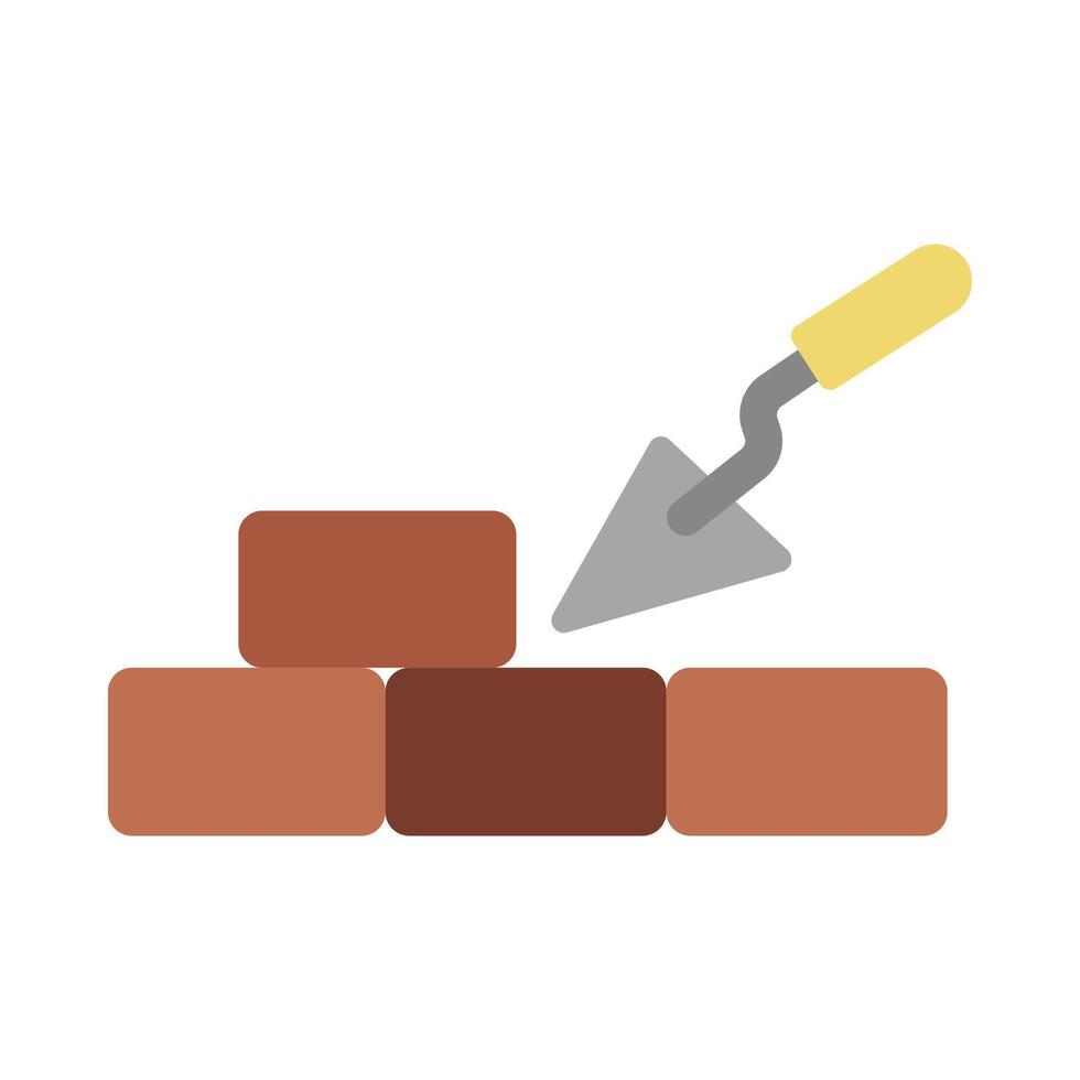 77737307 truelle et briques pour construction vectoriel